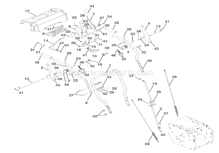 Page G Diagram and Parts List for 920403 035000 Ariens Snow Blower