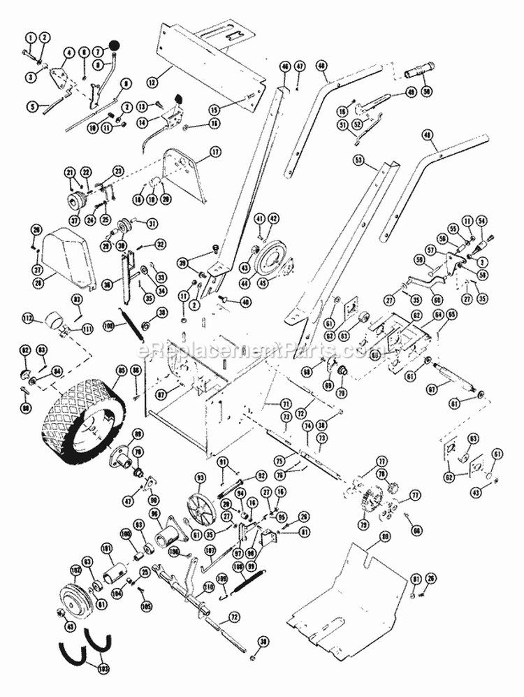 Tractor Parts List Diagram and Parts List for 922003 000001 Ariens Snow Blower