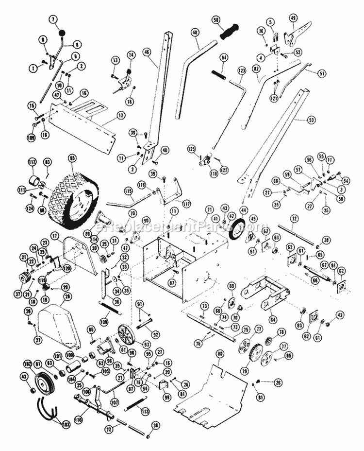 Tractor Parts List Diagram and Parts List for 922003 010600 Ariens Snow Blower