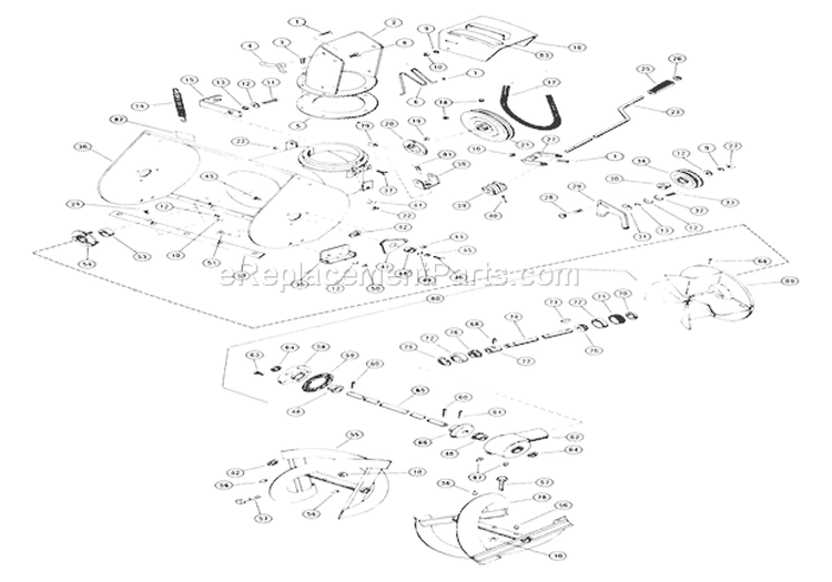 Snow Scoop Parts Diagram and Parts List for 922008 008501 Ariens Snow Blower