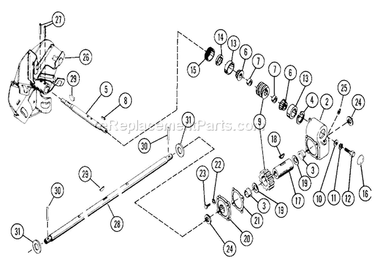 Tractor Parts Diagram and Parts List for 924071 000101 Ariens Snow Blower