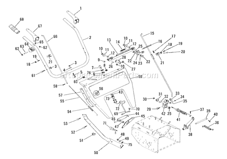 Friction Wheel Drive Diagram and Parts List for 924079 000101 Ariens Snow Blower