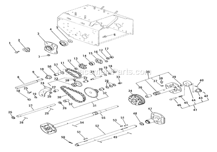 Handlebars And Controls Diagram and Parts List for 924079 000101 Ariens Snow Blower