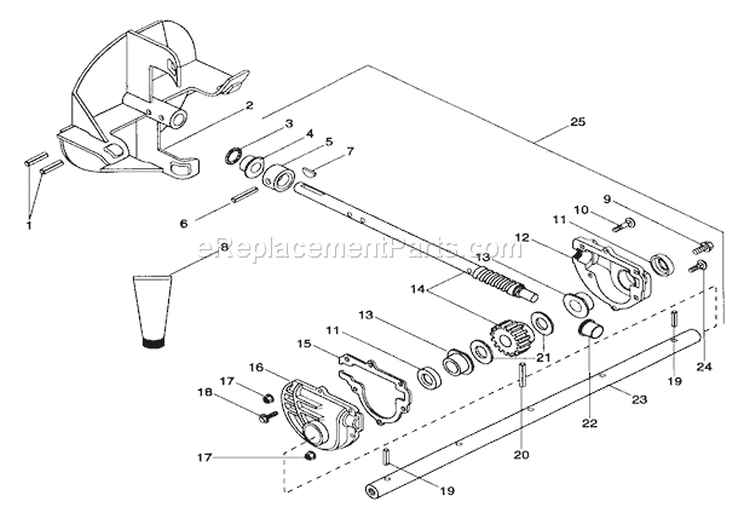 Page F Diagram and Parts List for 924080 000101 Ariens Snow Blower