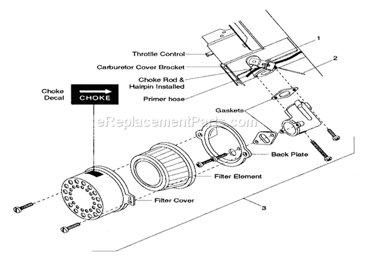 Page A Diagram and Parts List for 924081 000101 Ariens Snow Blower