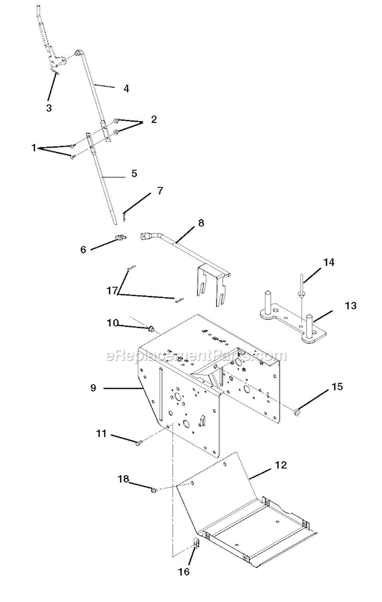 Page J Diagram and Parts List for 926105 000101 Ariens Snow Blower