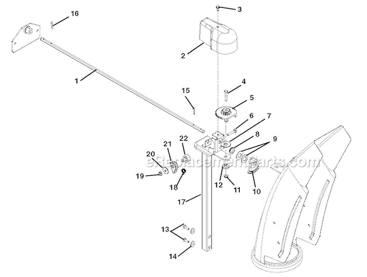 Page D Diagram and Parts List for 926105 000101 Ariens Snow Blower