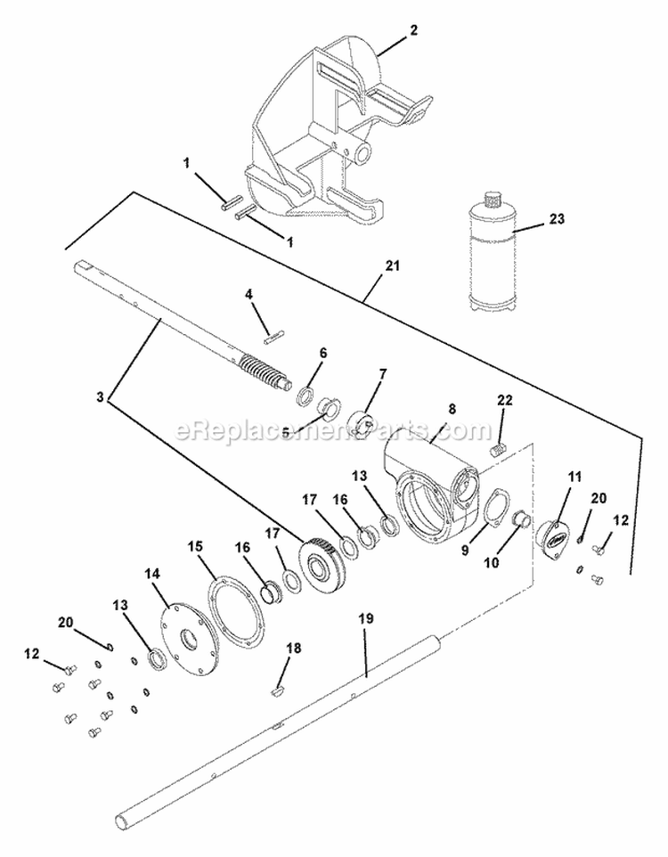 Engine And Belt Drive Diagram and Parts List for 926300 000260 Ariens Snow Blower