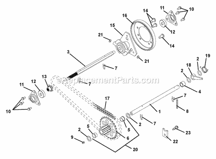 Handlebars, Lever Controls, Panel And Dash Diagram and Parts List for 926301 002001 Ariens Snow Blower
