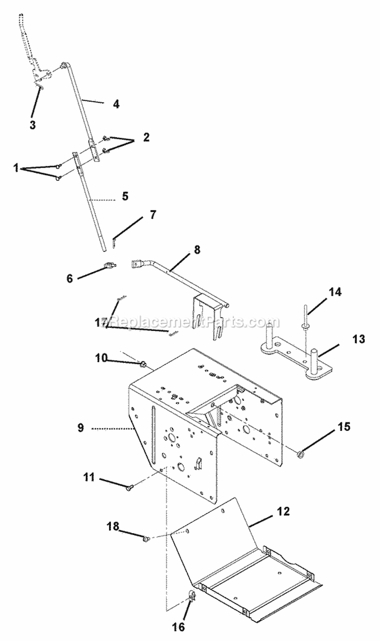 Reduction Drive Diagram and Parts List for 926300 000260 Ariens Snow Blower
