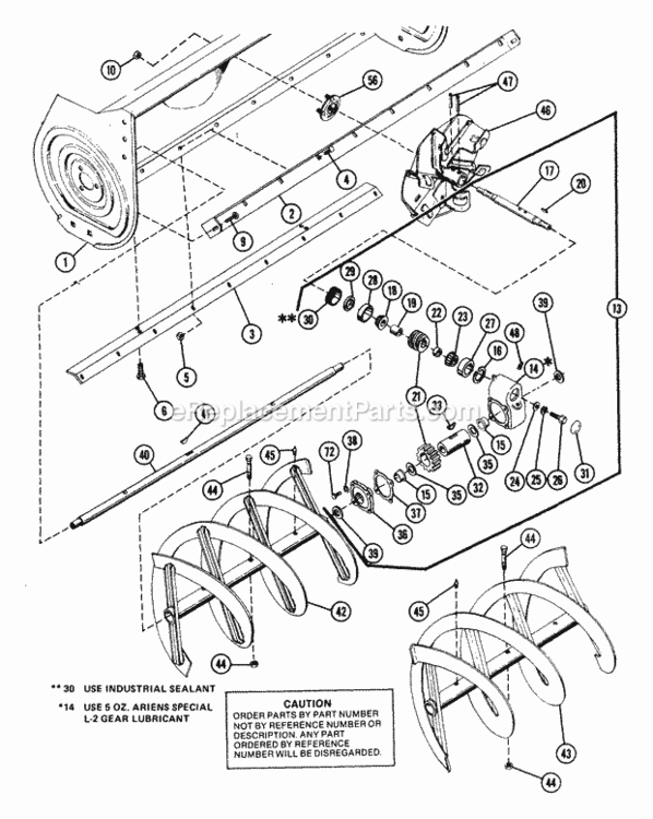 Page A` Diagram and Parts List for 931014 000101 Ariens Lawn Tractor