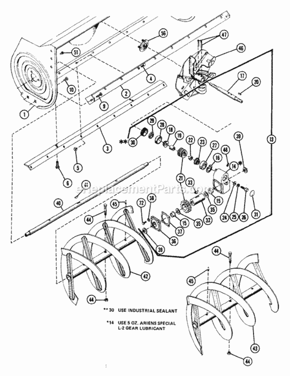 Page A\ Diagram and Parts List for 931020 000101 Ariens Lawn Tractor
