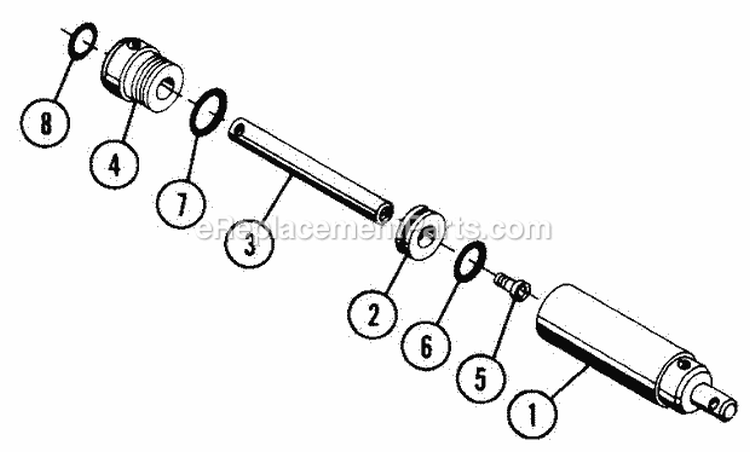 Cylinder Assembly Diagram and Parts List for 931013 000101 Ariens Lawn Tractor
