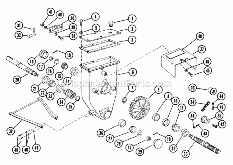 Page W Diagram and Parts List for 931015 000101 Ariens Lawn Tractor