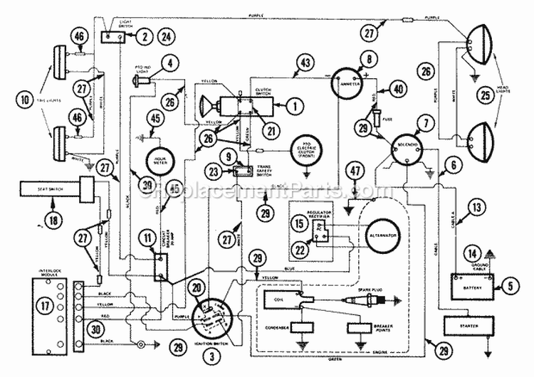 Frame, Steering, Front Wheel Diagram and Parts List for 931022 000101 Ariens Lawn Tractor