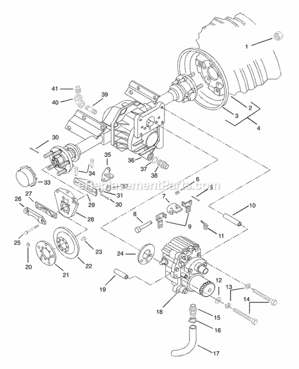 Neutralizer And Brake Linkage Diagram and Parts List for 931038 000101 Ariens Lawn Tractor