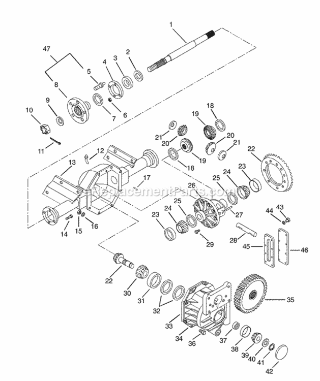 Steering Diagram and Parts List for 931038 000101 Ariens Lawn Tractor