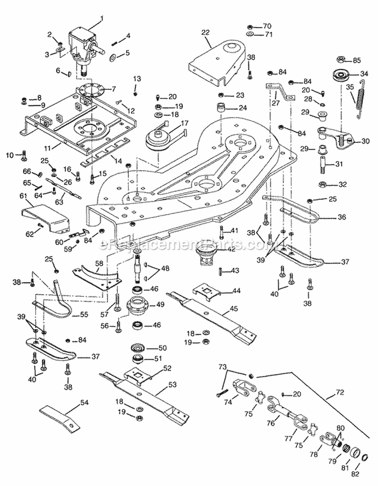 Page V Diagram and Parts List for 931019 006501 Ariens Lawn Tractor