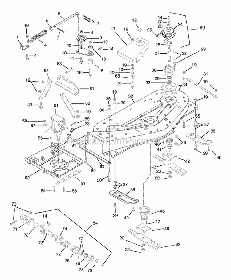 Page Z Diagram and Parts List for 931019 006501 Ariens Lawn Tractor