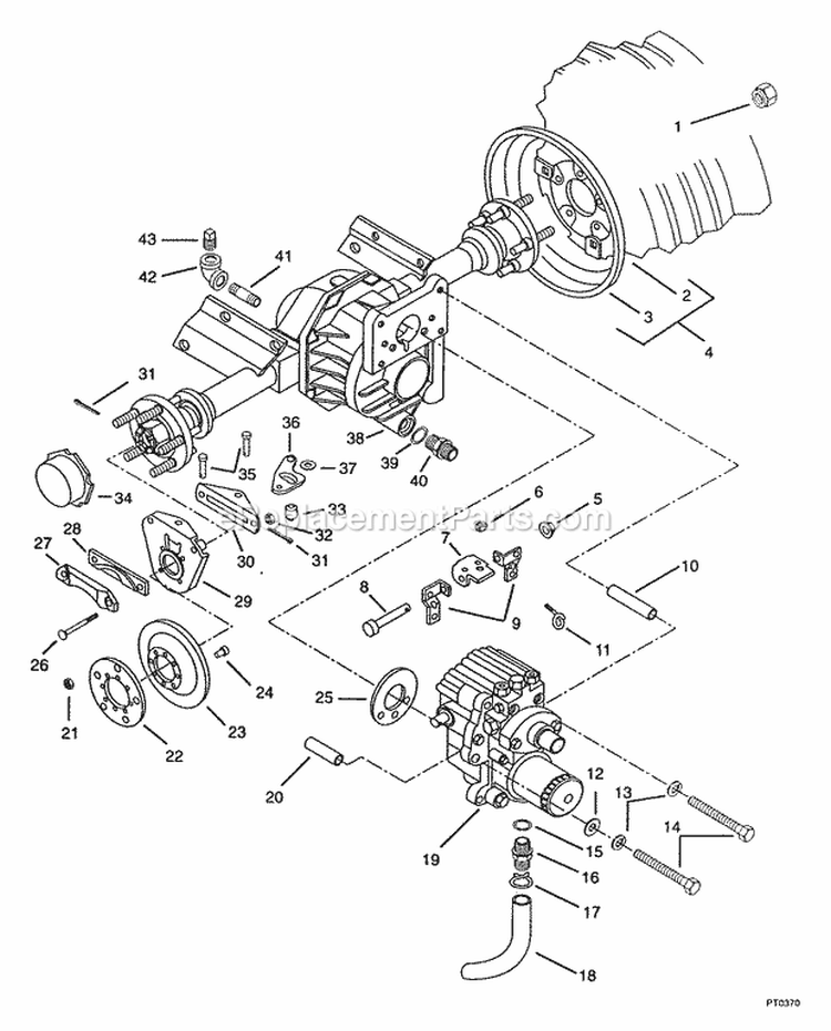 Neutralizer And Brake Linkage Diagram and Parts List for 931302 000101 Ariens Lawn Tractor