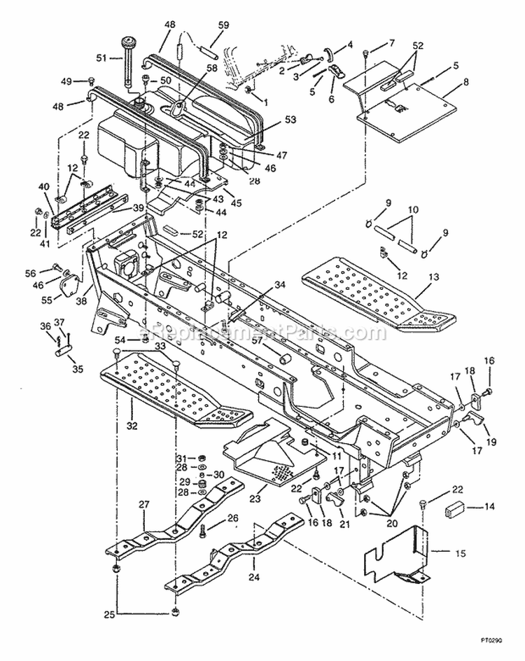 Hydraulic Lift System Diagram and Parts List for 931302 000101 Ariens Lawn Tractor