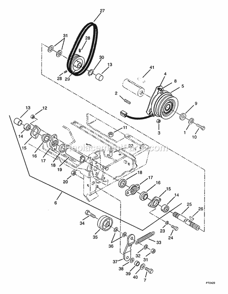 Hydrostatic Drive And Brakes Diagram and Parts List for 931302 000101 Ariens Lawn Tractor