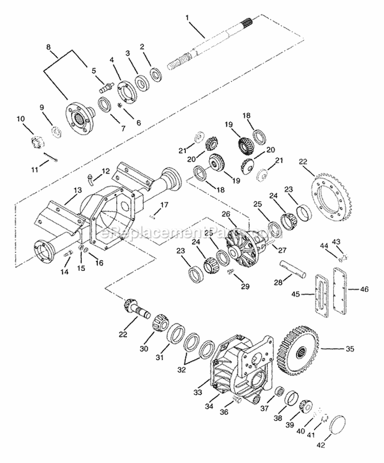 Speed Selector Diagram and Parts List for 931302 000126 Ariens Lawn Tractor