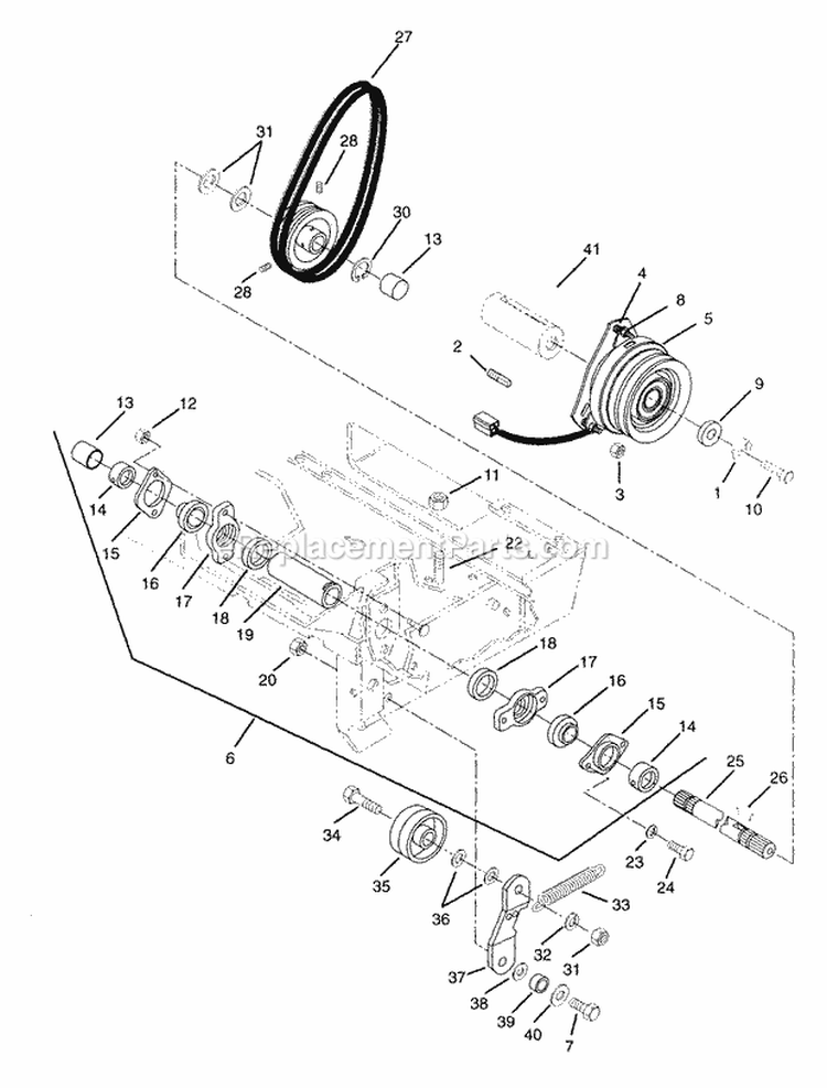 Hydraulic Lift System Diagram and Parts List for 931302 000126 Ariens Lawn Tractor
