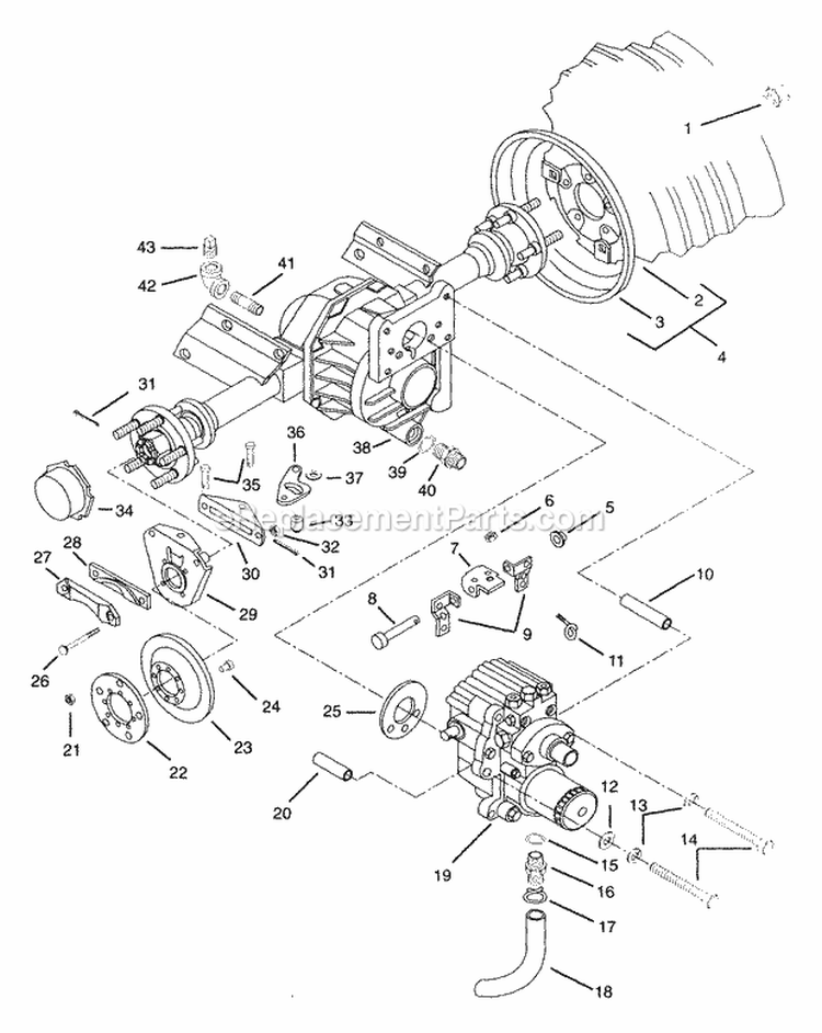 Lift System Rock Shafts Diagram and Parts List for 931302 000126 Ariens Lawn Tractor