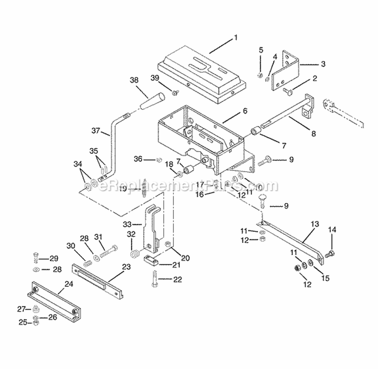 Page P Diagram and Parts List for 931303 000101 Ariens Lawn Tractor