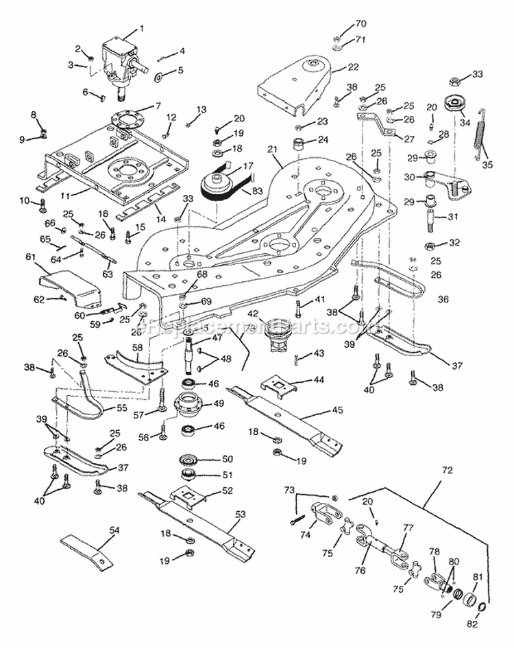 Page V Diagram and Parts List for 931303 000101 Ariens Lawn Tractor