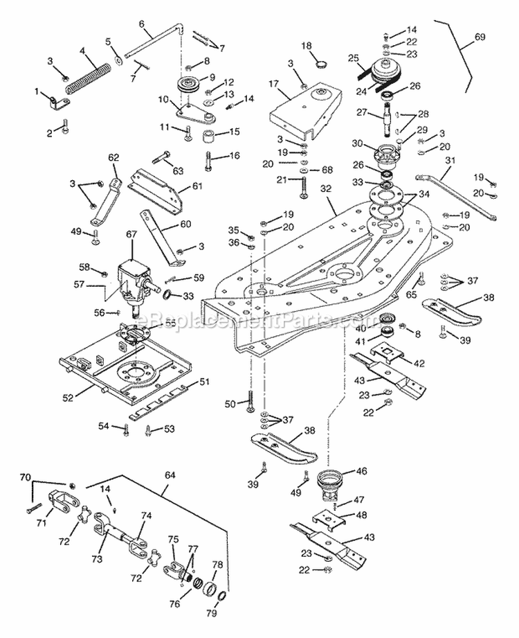 Page Z Diagram and Parts List for 931303 000101 Ariens Lawn Tractor