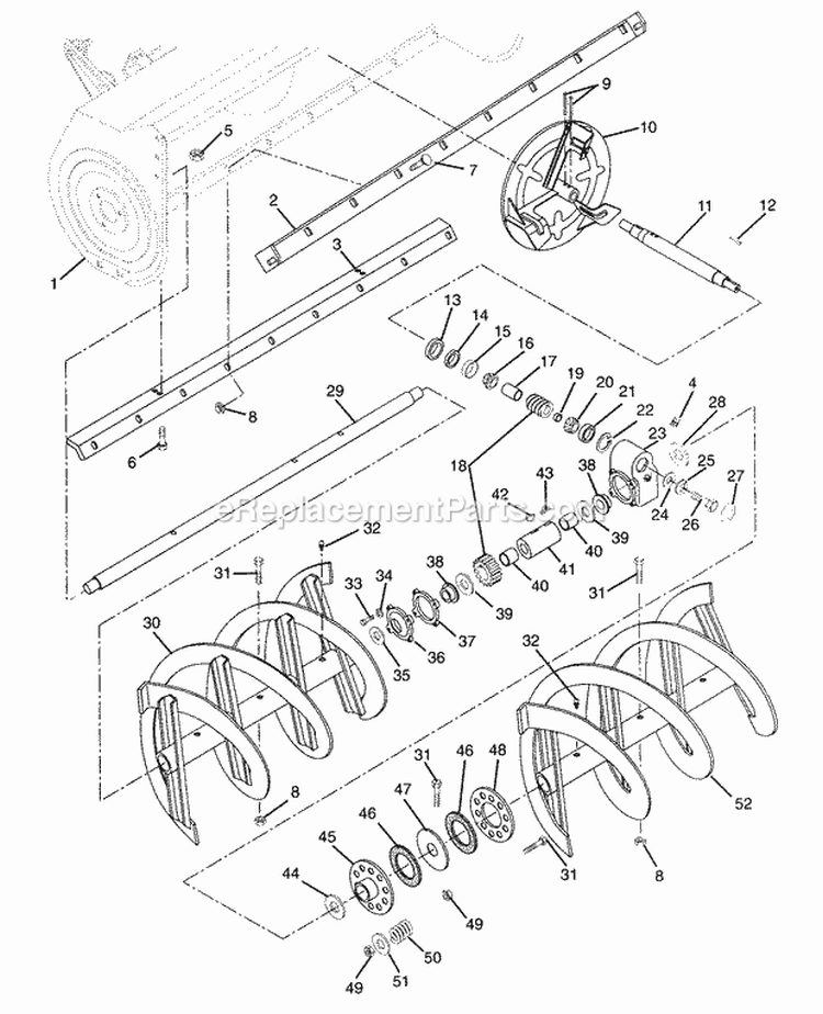 Page AD Diagram and Parts List for 931303 000101 Ariens Lawn Tractor