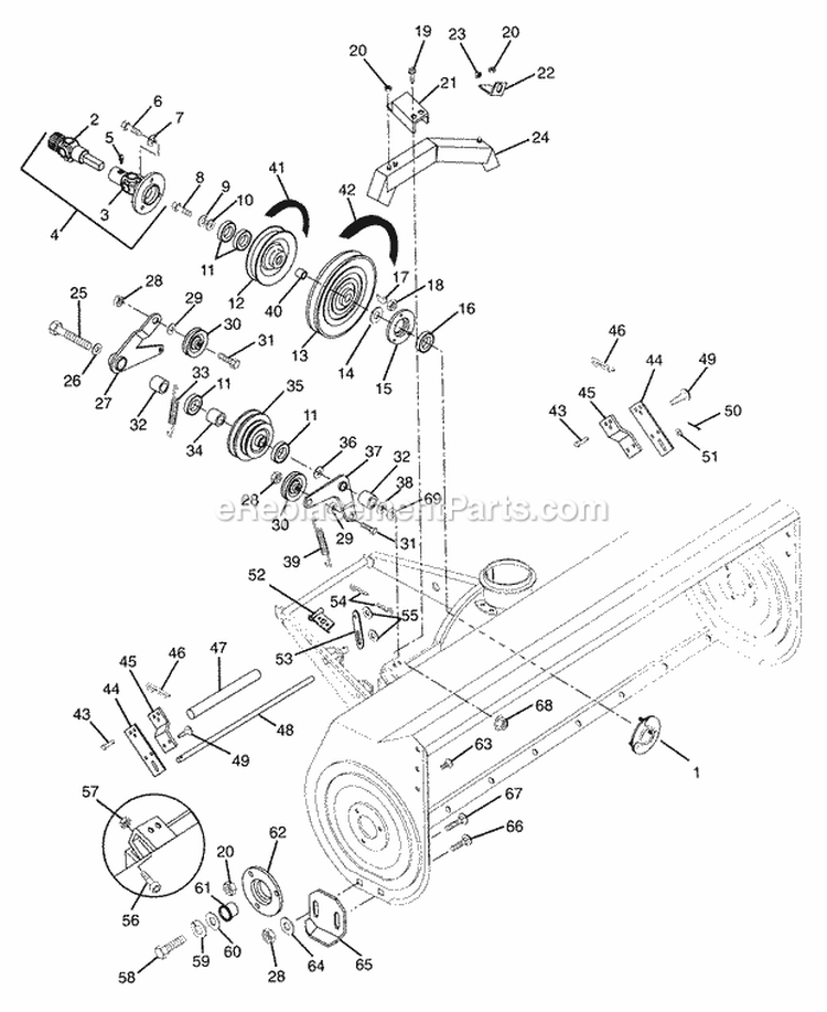 Page AG Diagram and Parts List for 931303 000101 Ariens Lawn Tractor