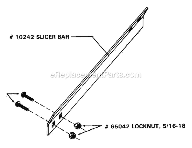 Slicer Bar Kit (Accessory 701997) Diagram and Parts List for 932004 026001 Ariens Snow Blower