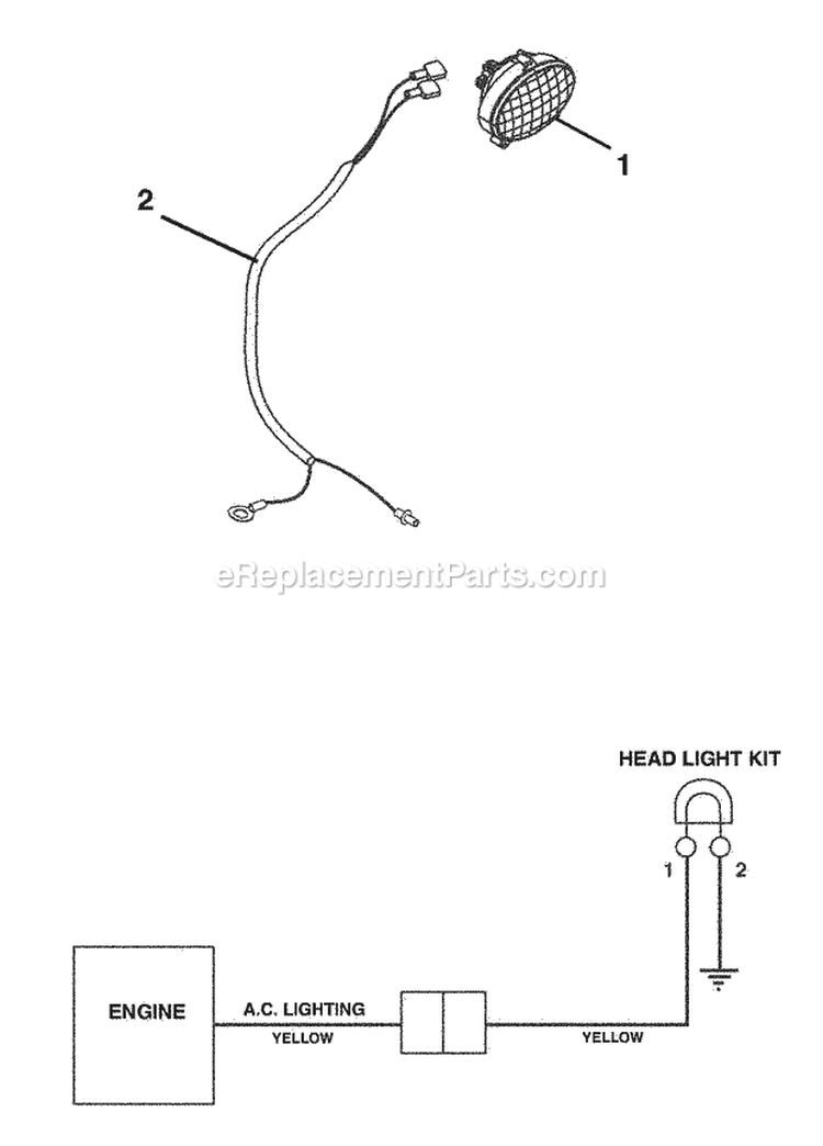 Engine And Belt Drive Diagram and Parts List for 932104 000101 Ariens Snow Blower