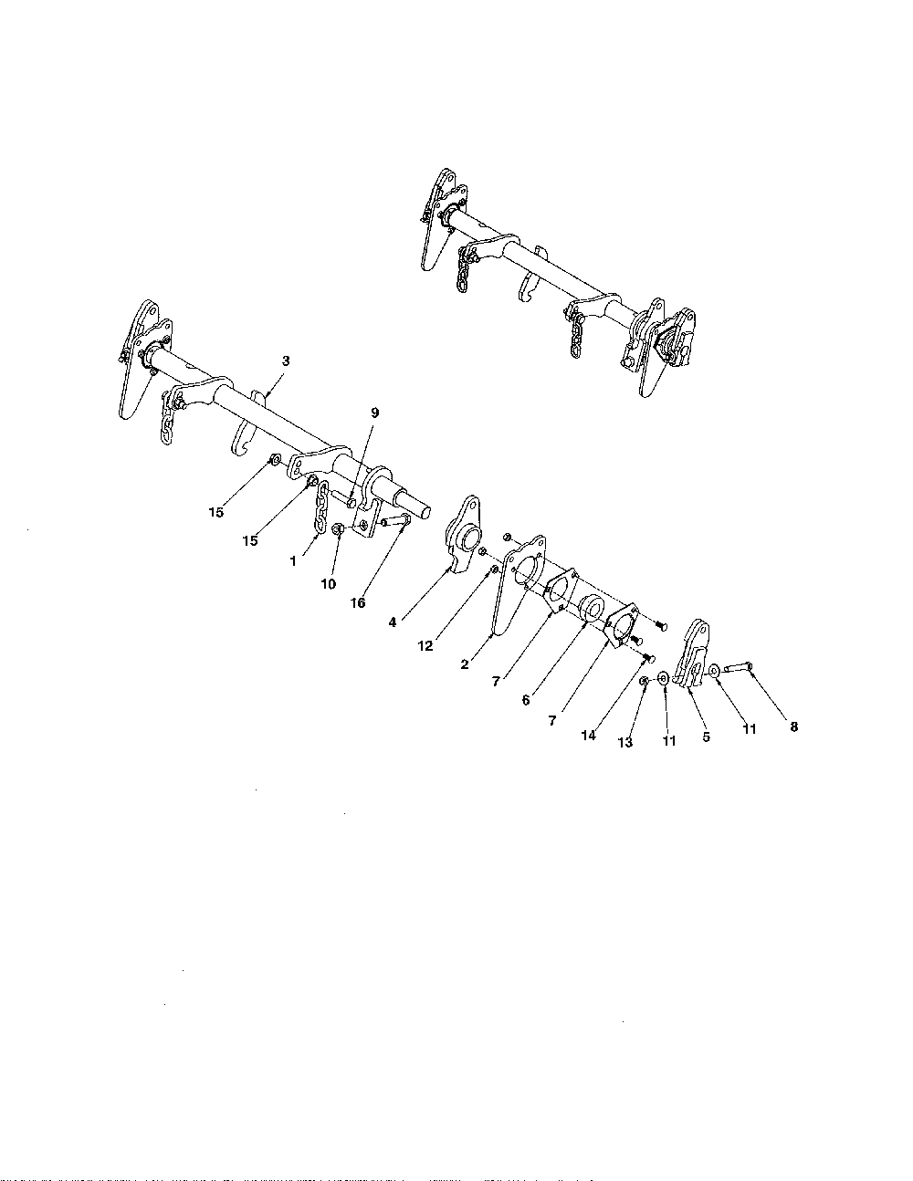 Lift rod Diagram and Parts List for 99280700  Ariens Lawn Mower