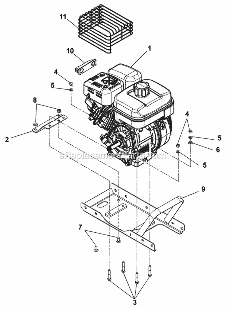 Handlebars, Controls And Wheels Diagram and Parts List for 986103 000101 Ariens Edger