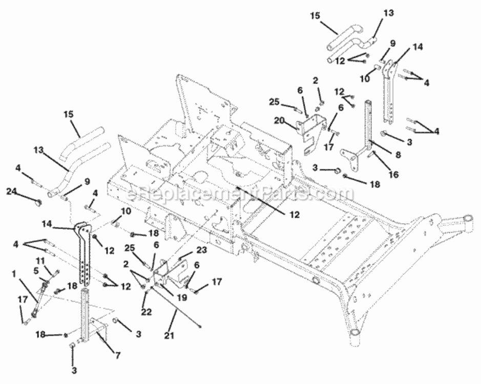 Steering_Controls Diagram and Parts List for 991056 000101- Ariens Lawn Tractor