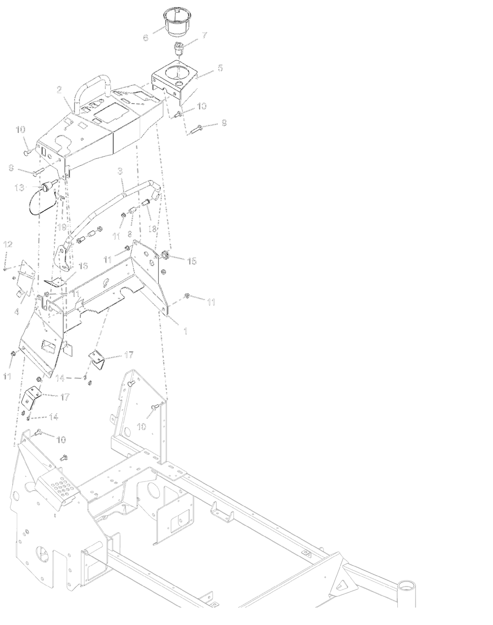 Tower And Dash Diagram and Parts List for 998303 001000 + Ariens Lawn Tractor