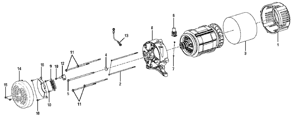 Voltage Regulator Diagram and Parts List for 986059 002001 & Above Ariens Generator