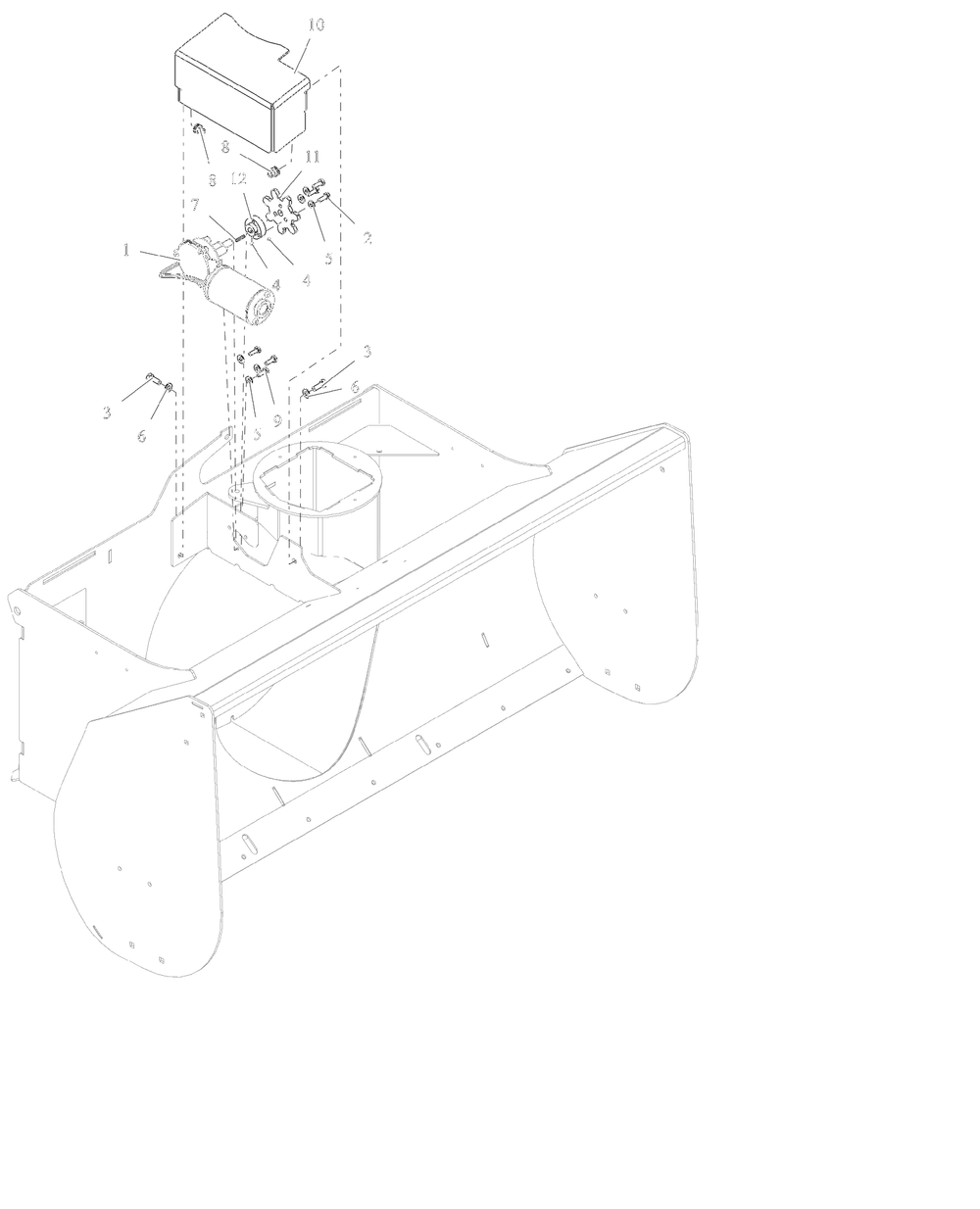 Motor Assembly Diagram and Parts List for 851301 000101 Ariens Lawn Tractor Accessories