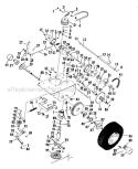 Drive And Clutch Diagram and Parts List for 912002 000001 Ariens Lawn Tractor