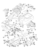 Frame Assembly Diagram and Parts List for 925005 000001 Ariens Lawn Tractor