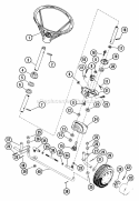 Steering Assembly Diagram and Parts List for 925003 000001 Ariens Lawn Tractor