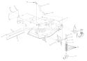 Frame & Front Casters Diagram and Parts List for 911371 000101-012999 Ariens Lawn Mower