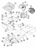 Frame Assembly Diagram and Parts List for 912005 000101 Ariens Lawn Tractor