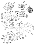 Frame Assembly Diagram and Parts List for 912007 000101 Ariens Lawn Tractor