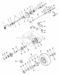 Friction Drive And Rear Axle Diagram and Parts List for 912011 000101 Ariens Lawn Tractor