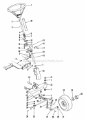 Steering And Front Axle Diagram and Parts List for 912011 000101 Ariens Lawn Tractor